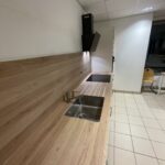 plan de travail compact bois clair